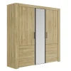 Armoire avec miroir 3 portes avec poignées en métal - AR5075