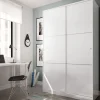Armoire avec 2 portes coulissantes - Coloris blanc - AR81001
