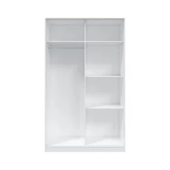 Armoire avec 2 portes coulissantes - Coloris blanc - AR81001