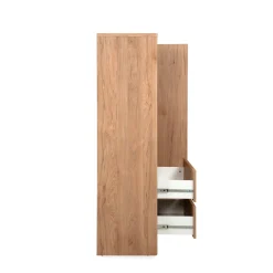Armoire bois 2 portes et 2 tiroirs