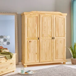 Armoire en bois massif 3 portes