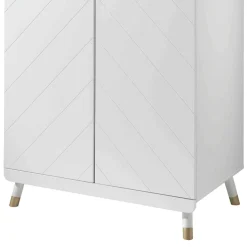 Armoire enfant 2 portes en bois blanc - AR2035