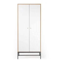Armoire 2 portes en bois avec pieds en acier - BI0049