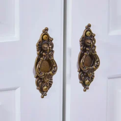 Armoire 2 portes en bois massif blanc laqué - AR12021
