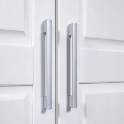 Armoire 3 portes en bois massif blanc - AR12023