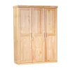 Armoire 3 portes en bois massif chêne clair - AR12043