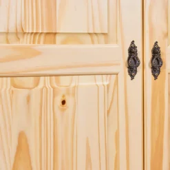 Armoire 2 portes en bois massif chêne clair - AR12042
