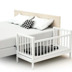 Berceau cododo en bois + matelas 40x80