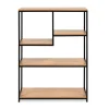 Bibliothèque bois et métal 100 cm Télio