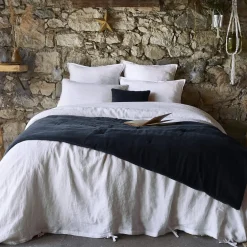 Bout de lit velours de coton 90x200 cm