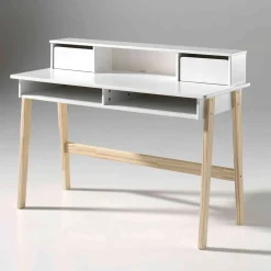 Bureau blanc laqué - Terre de Nuit