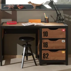 Bureau en bois massif foncé - BU2000