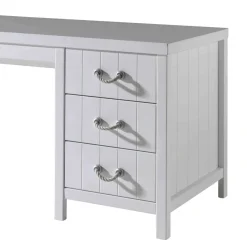 Bureau enfant 3 tiroirs en bois blanc - BU2033