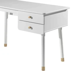 Bureau enfant 2 tiroirs en bois blanc - BU2035