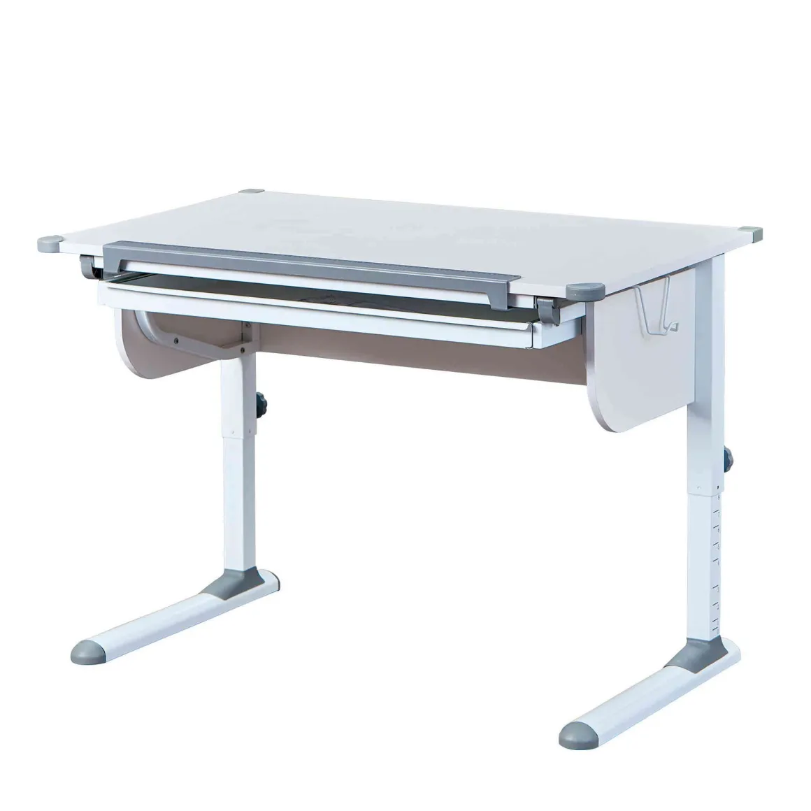 Bureau enfant évolutif à plan inclinable en bois blanc - BU12064