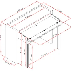 Bureau extensible - BU0065