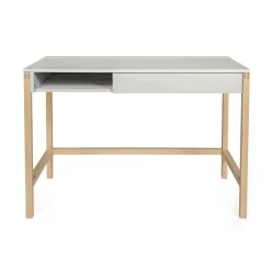 Bureau 1 niche 1 tiroir en bois - BU006