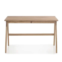 Bureau 2 tiroirs en bois massif chêne clair - BU16008