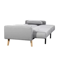 Canapé convertible droit scandinave 3 places en tissu - CA00001