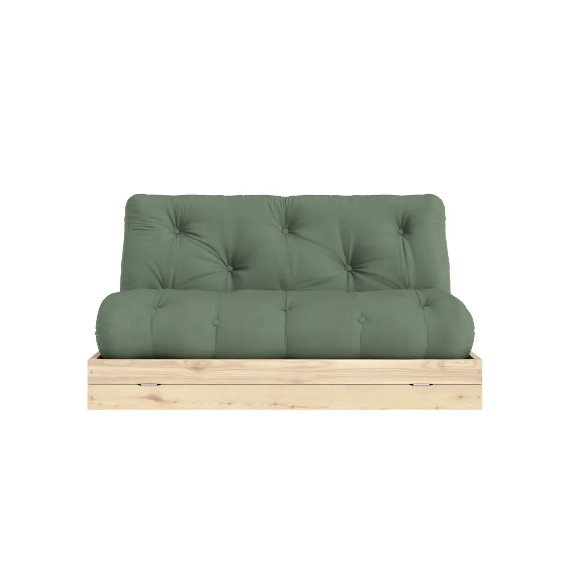 Canapé convertible en pin massif avec futon FLIP