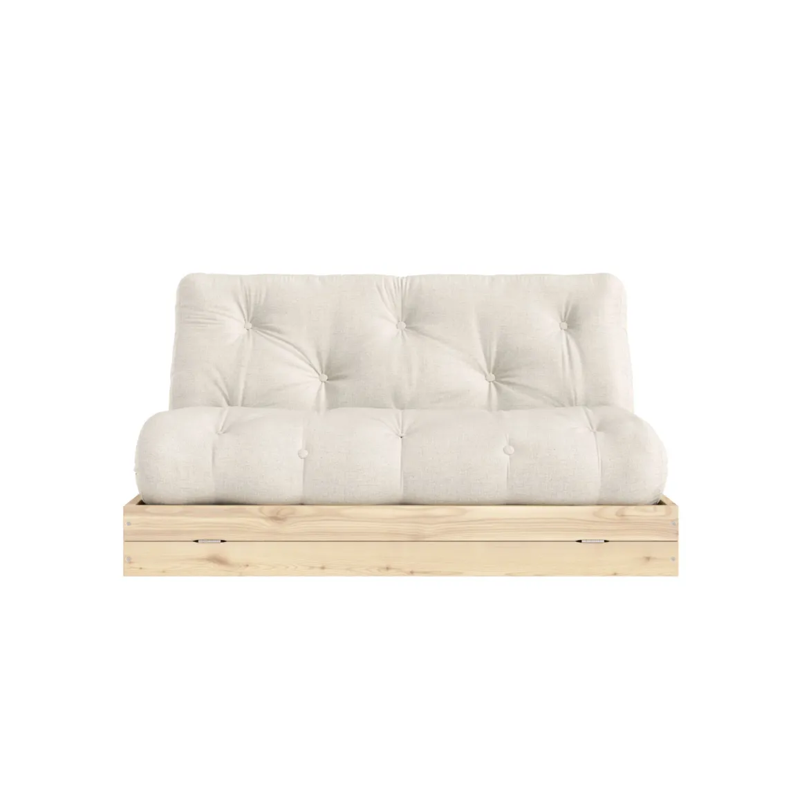 Canapé convertible en pin massif avec futon FLIP