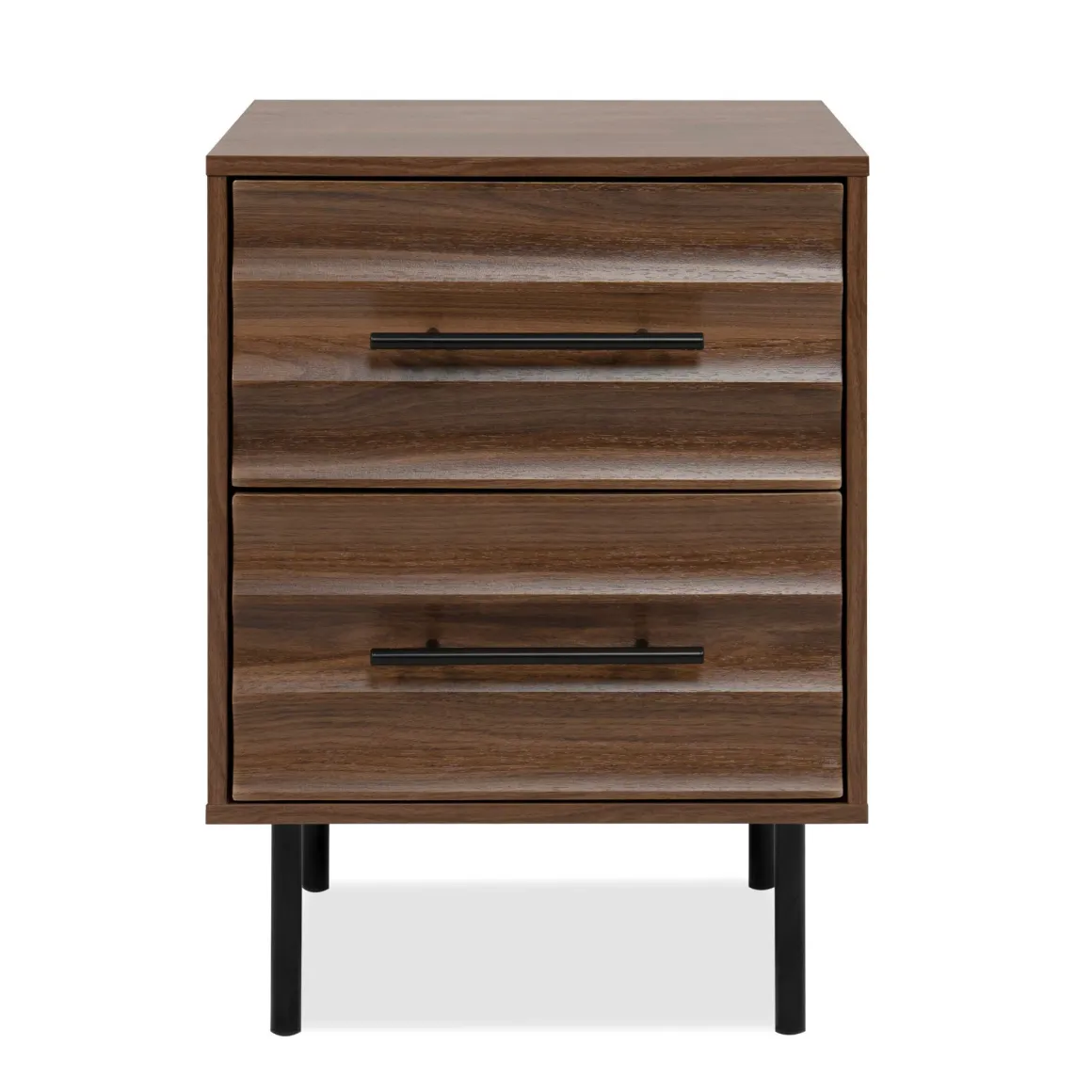 Chevet bois et métal avec tiroirs design