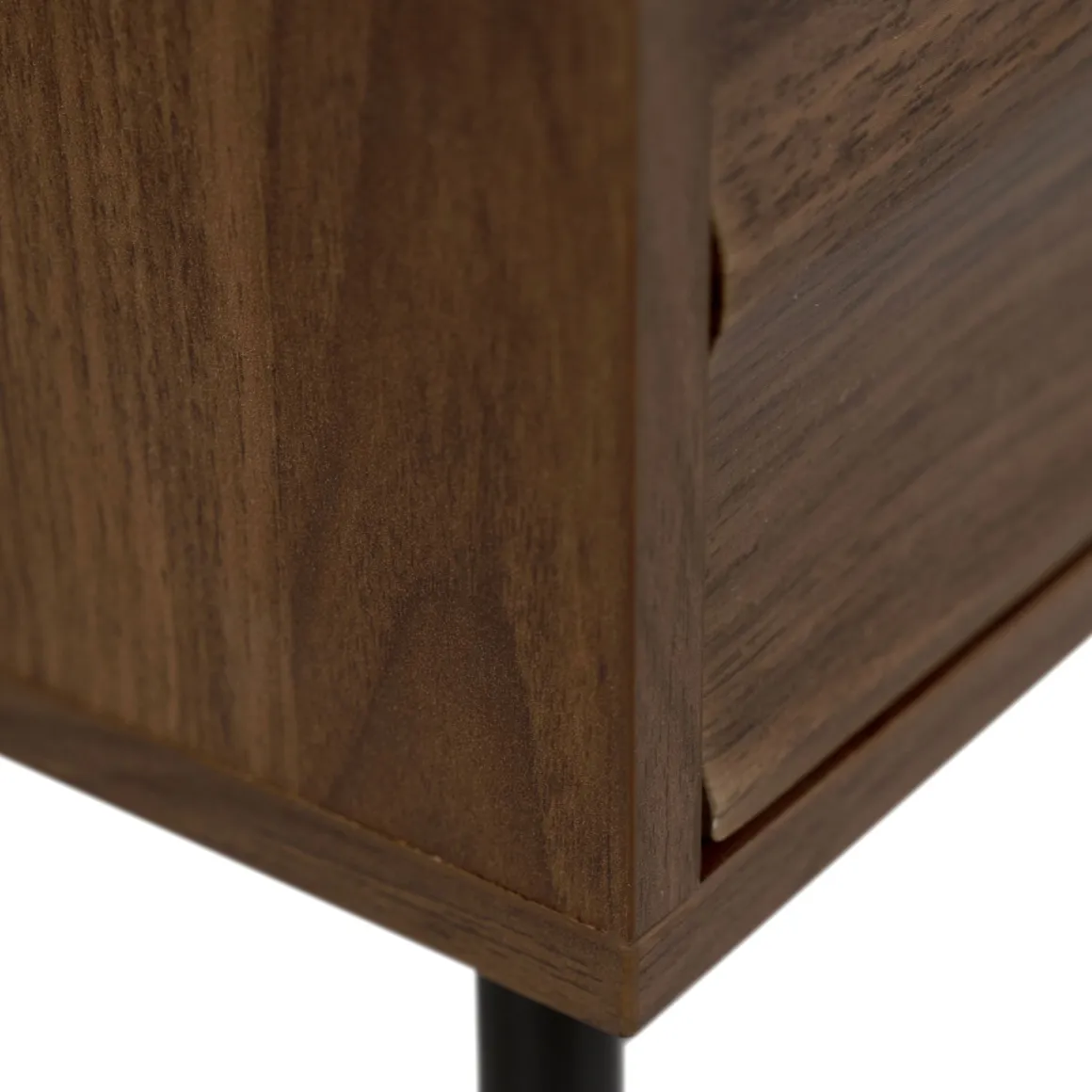 Chevet bois et métal avec tiroirs design