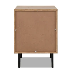 Chevet bois et métal avec tiroirs design