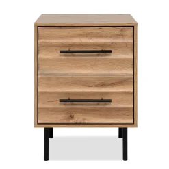 Chevet bois et métal avec tiroirs design