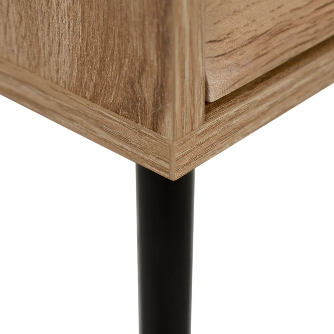 Chevet bois et métal avec tiroirs design
