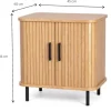 Chevet bois à portes scandinave Linje