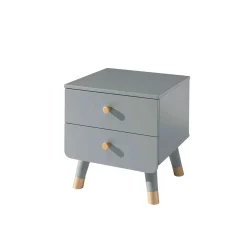 Chevet enfant 2 tiroirs en bois massif - CH2031