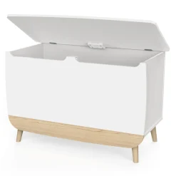 Coffre à jouets en bois bicolore LOUISON - CO2013