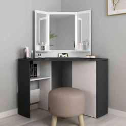 Coiffeuse enfant avec miroirs en bois - CF9023