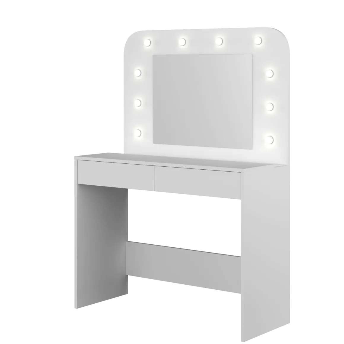 Coiffeuse enfant en bois avec miroir et LED - CF9076