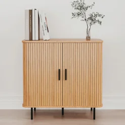 Commode bois à portes scandinave Linje