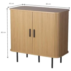 Commode bois à portes scandinave Linje