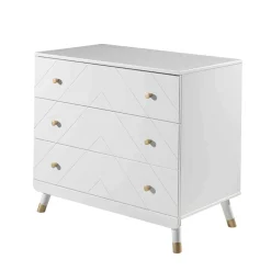 Commode enfant 3 tiroirs en bois blanc - CO2035