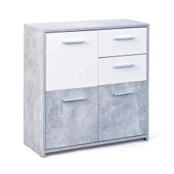 Commode 3 portes 2 tiroirs en bois - CO12053-1