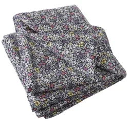 Couvre-lit gaze de coton imprimé floral 90x200 cm