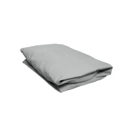 Drap housse bébé bleu glacier percale bonnet 15 cm