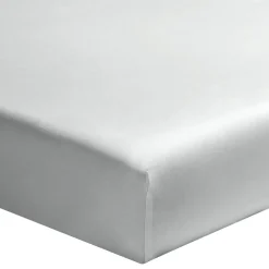 Drap housse bébé bleu glacier percale bonnet 15 cm