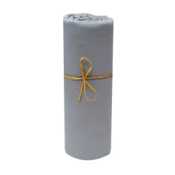 Drap housse bébé jersey bio anthracite