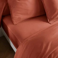 Drap housse coton lavé bonnet 40 cm - SOMEO