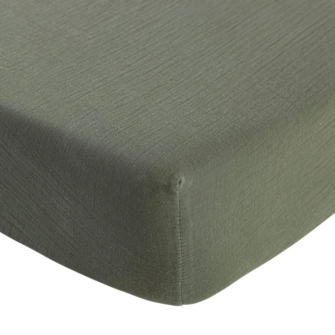 Drap housse gaze de coton Terre de Nuit NOA
