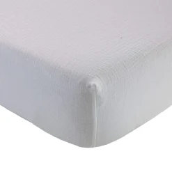 Drap housse gaze de coton Terre de Nuit NOA
