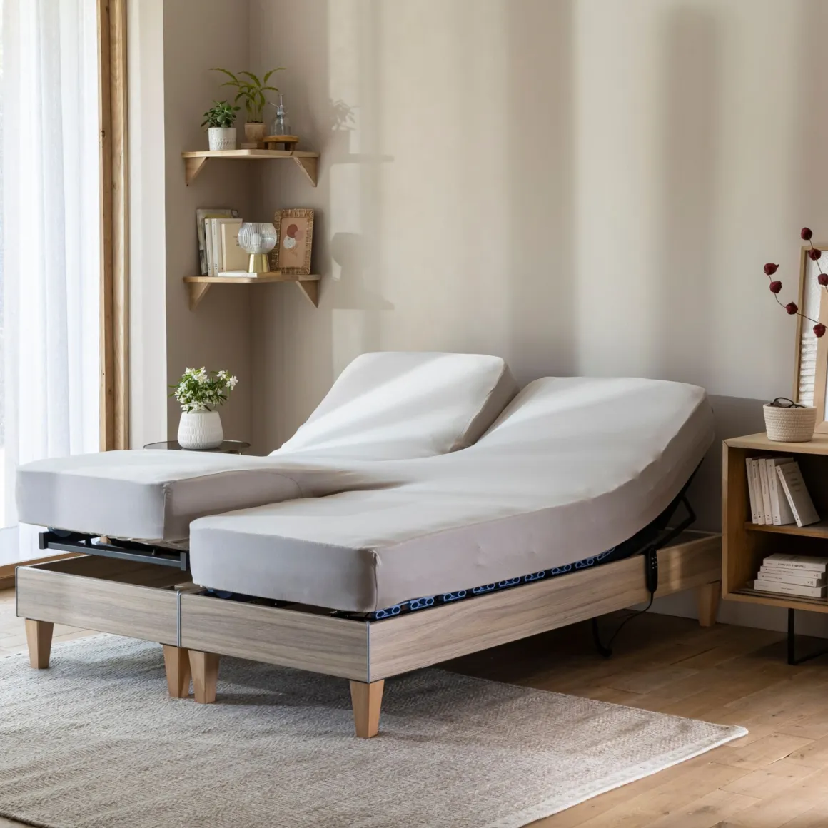 Drap housse pour lit articulé jersey extensible