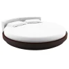Drap housse rond jersey blanc 215 cm 100% coton