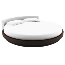 Drap housse rond jersey blanc 215 cm 100% coton