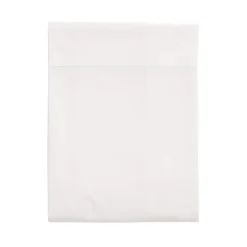 Drap plat 100% coton blanc
